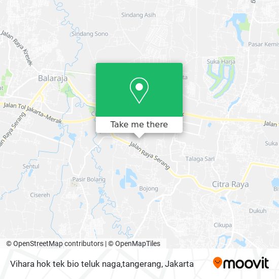 Vihara hok tek bio teluk naga,tangerang map