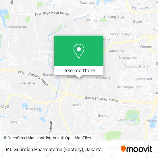 PT. Guardian Pharmatama (Factory) map