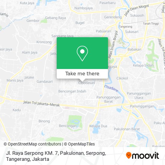 Jl. Raya Serpong KM. 7, Pakulonan, Serpong, Tangerang map