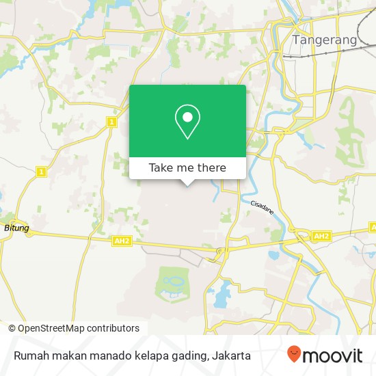 Rumah makan manado kelapa gading map