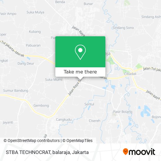 STBA TECHNOCRAT, balaraja map