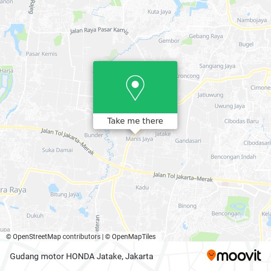 Gudang motor HONDA Jatake map