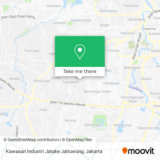 Kawasan Industri Jatake Jatiuwung map