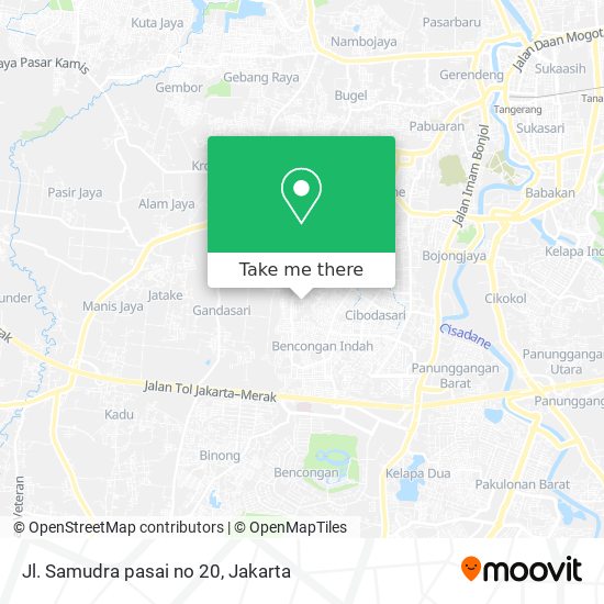 Jl. Samudra pasai no 20 map