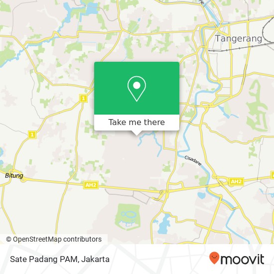 Sate Padang PAM map