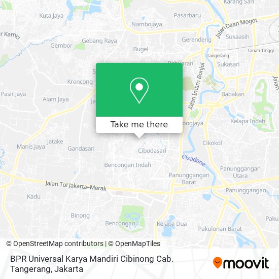 BPR Universal Karya Mandiri Cibinong Cab. Tangerang map