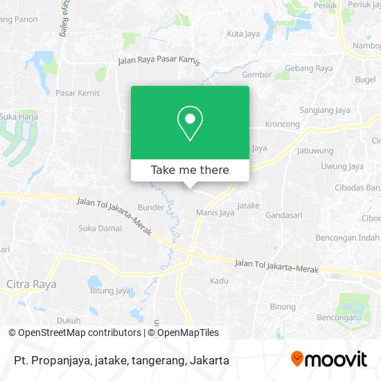 Pt. Propanjaya, jatake, tangerang map
