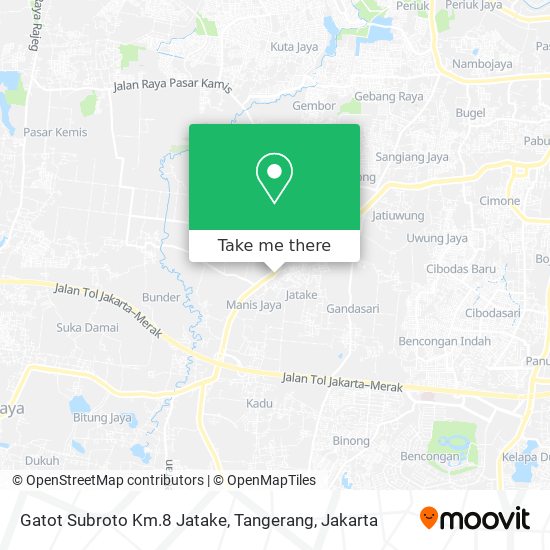 Gatot Subroto Km.8 Jatake, Tangerang map