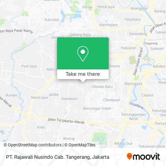 PT. Rajawali Nusindo Cab. Tangerang map