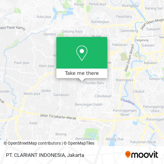 PT. CLARIANT INDONESIA map