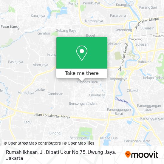 Rumah Ikhsan, Jl. Dipati Ukur No 75, Uwung Jaya map