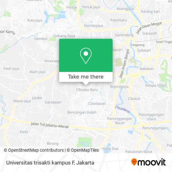 Universitas trisakti kampus F map