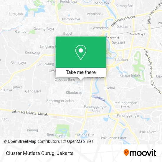 Cluster Mutiara Curug map