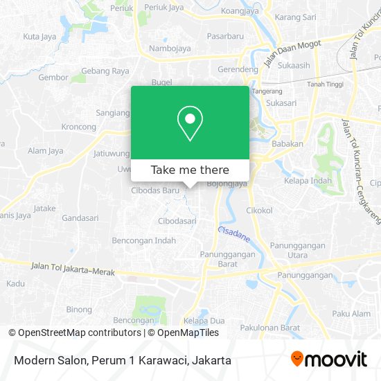 Modern Salon, Perum 1 Karawaci map