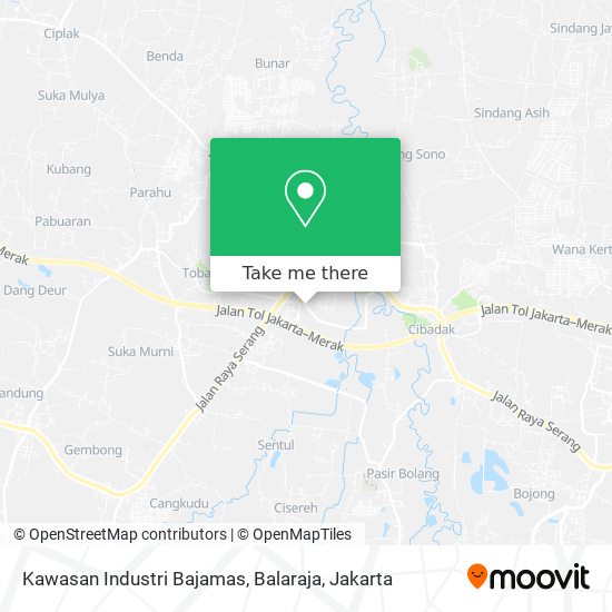 Kawasan Industri Bajamas, Balaraja map