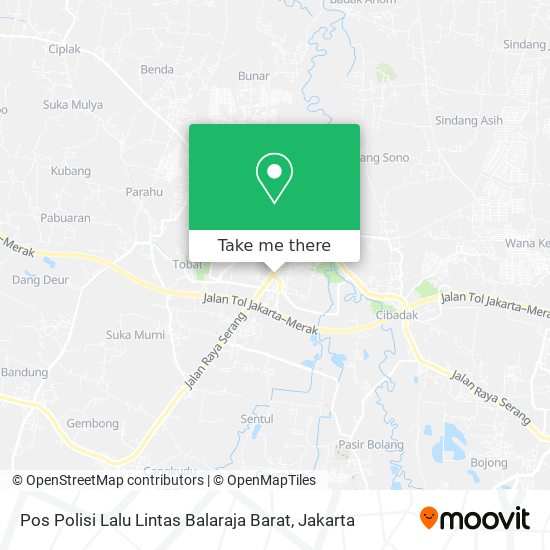 Pos Polisi Lalu Lintas Balaraja Barat map