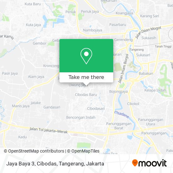 Jaya Baya 3, Cibodas, Tangerang map