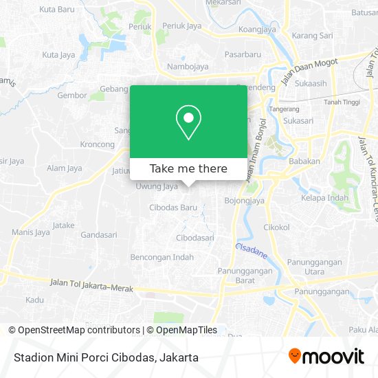 Stadion Mini Porci Cibodas map
