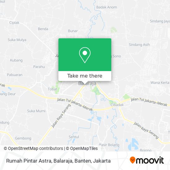 Rumah Pintar Astra, Balaraja, Banten map