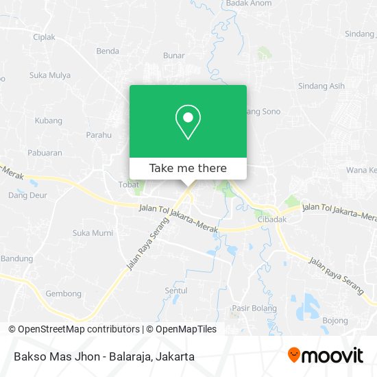 Bakso Mas Jhon - Balaraja map