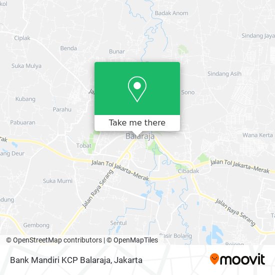 Bank Mandiri KCP Balaraja map