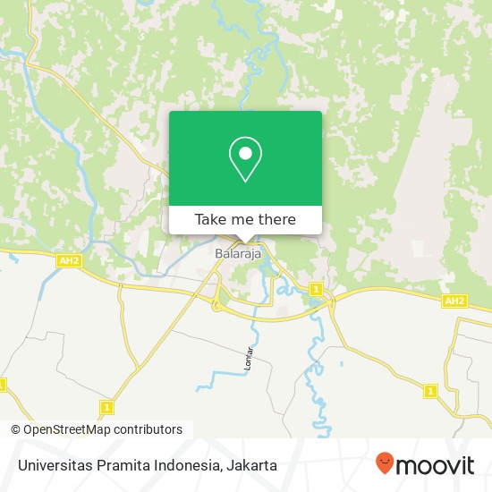 Universitas Pramita Indonesia map