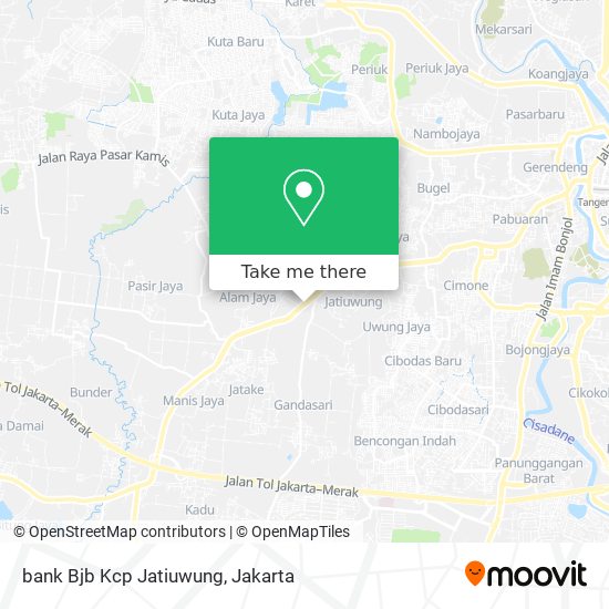 bank Bjb Kcp Jatiuwung map