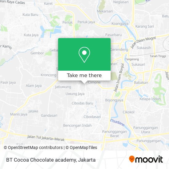 BT Cocoa Chocolate academy map