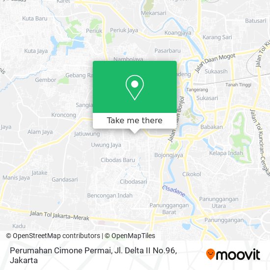 Perumahan Cimone Permai, Jl. Delta II No.96 map