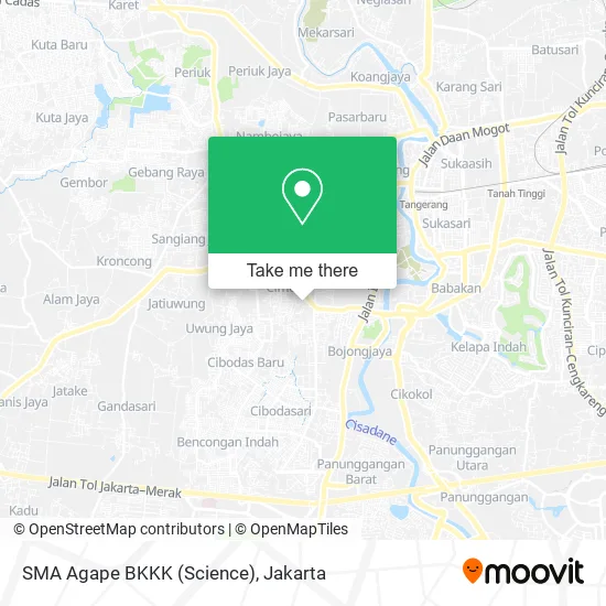 SMA Agape BKKK (Science) map