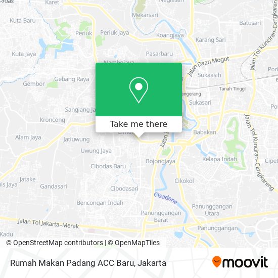 Rumah Makan Padang ACC Baru map
