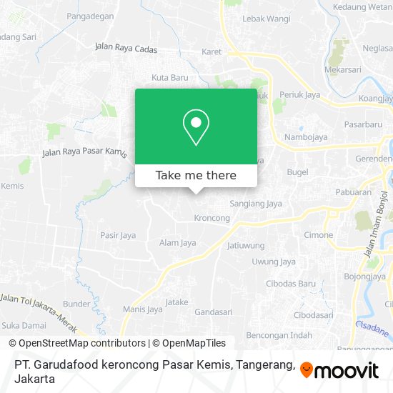 PT. Garudafood keroncong Pasar Kemis, Tangerang map