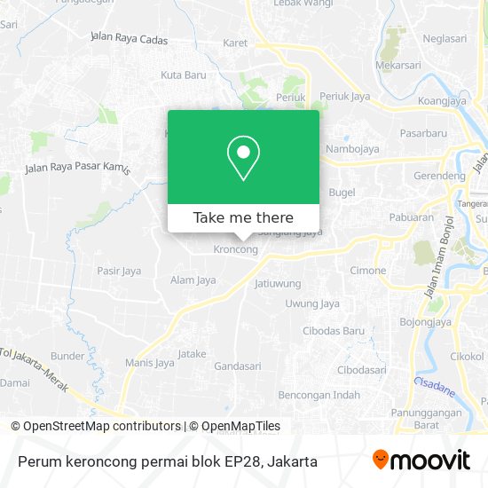 Perum keroncong permai blok EP28 map