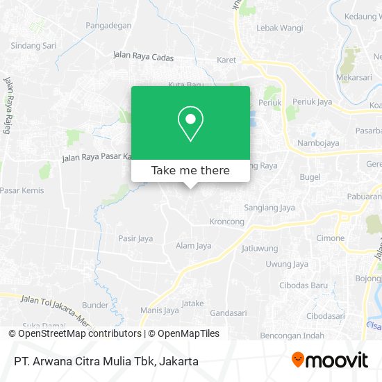PT. Arwana Citra Mulia Tbk map