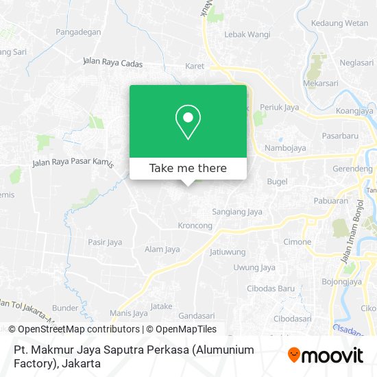 Pt. Makmur Jaya Saputra Perkasa (Alumunium Factory) map