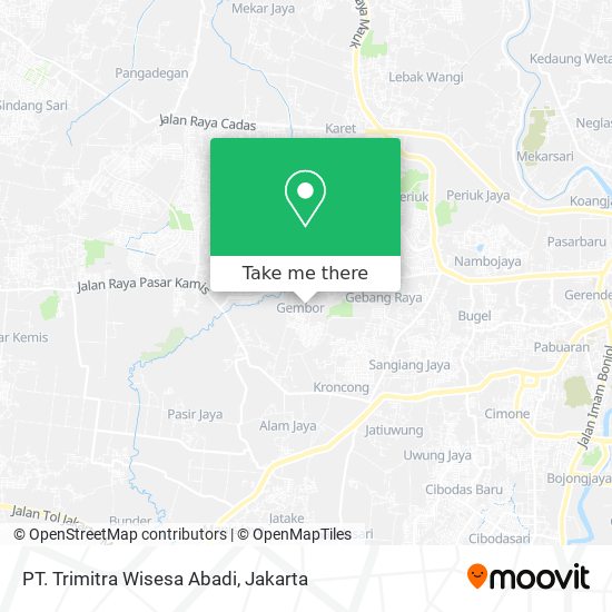 PT. Trimitra Wisesa Abadi map