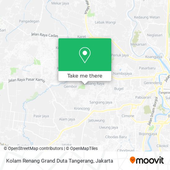 Kolam Renang Grand Duta Tangerang map