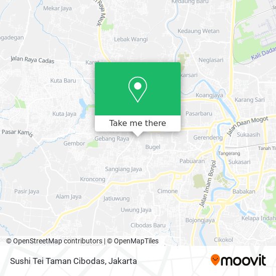 Sushi Tei Taman Cibodas map