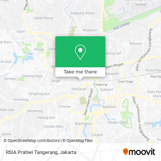 RSIA Pratiwi Tangerang map