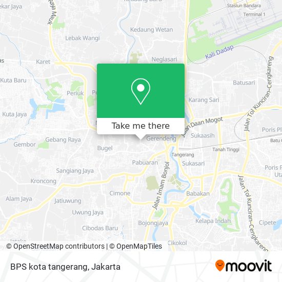 BPS kota tangerang map