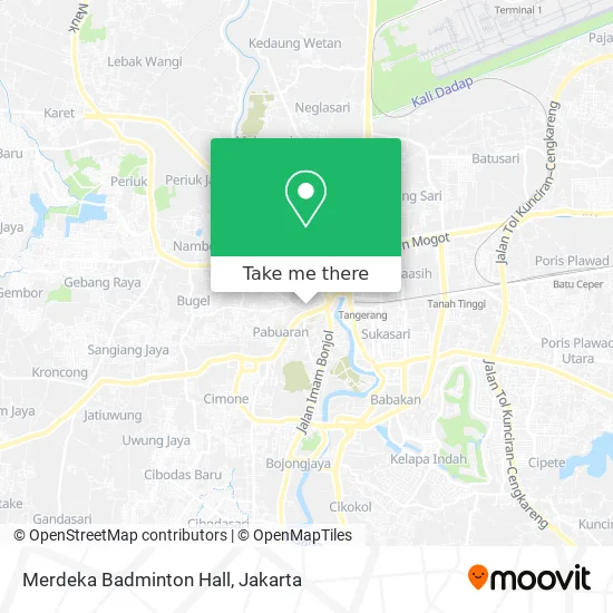 Merdeka Badminton Hall map