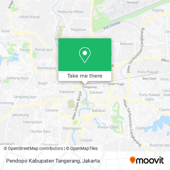 Pendopo Kabupaten Tangerang map