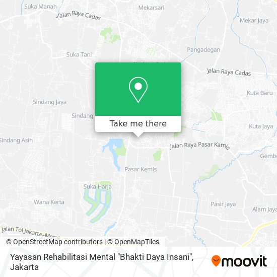 Yayasan Rehabilitasi Mental "Bhakti Daya Insani" map
