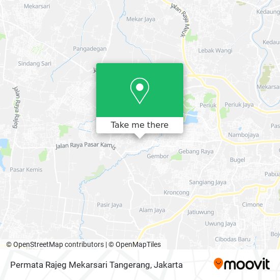 Permata Rajeg Mekarsari Tangerang map