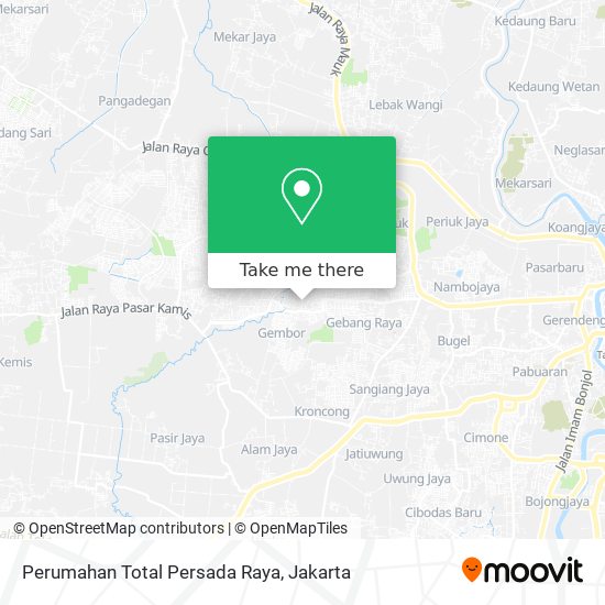 Perumahan Total Persada Raya map