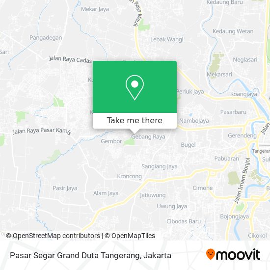 Pasar Segar Grand Duta Tangerang map