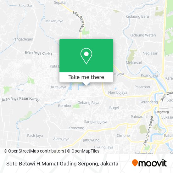 Soto Betawi H.Mamat Gading Serpong map