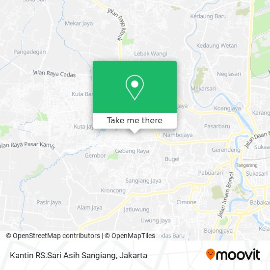 Kantin RS.Sari Asih Sangiang map