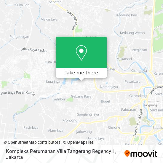 Kompleks Perumahan Villa Tangerang Regency 1 map