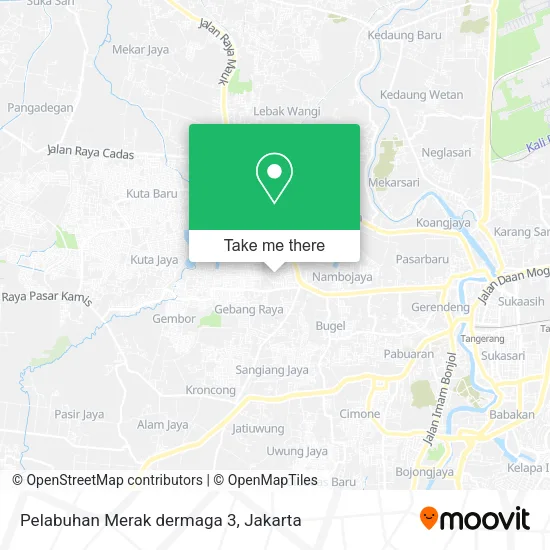 Pelabuhan Merak dermaga 3 map